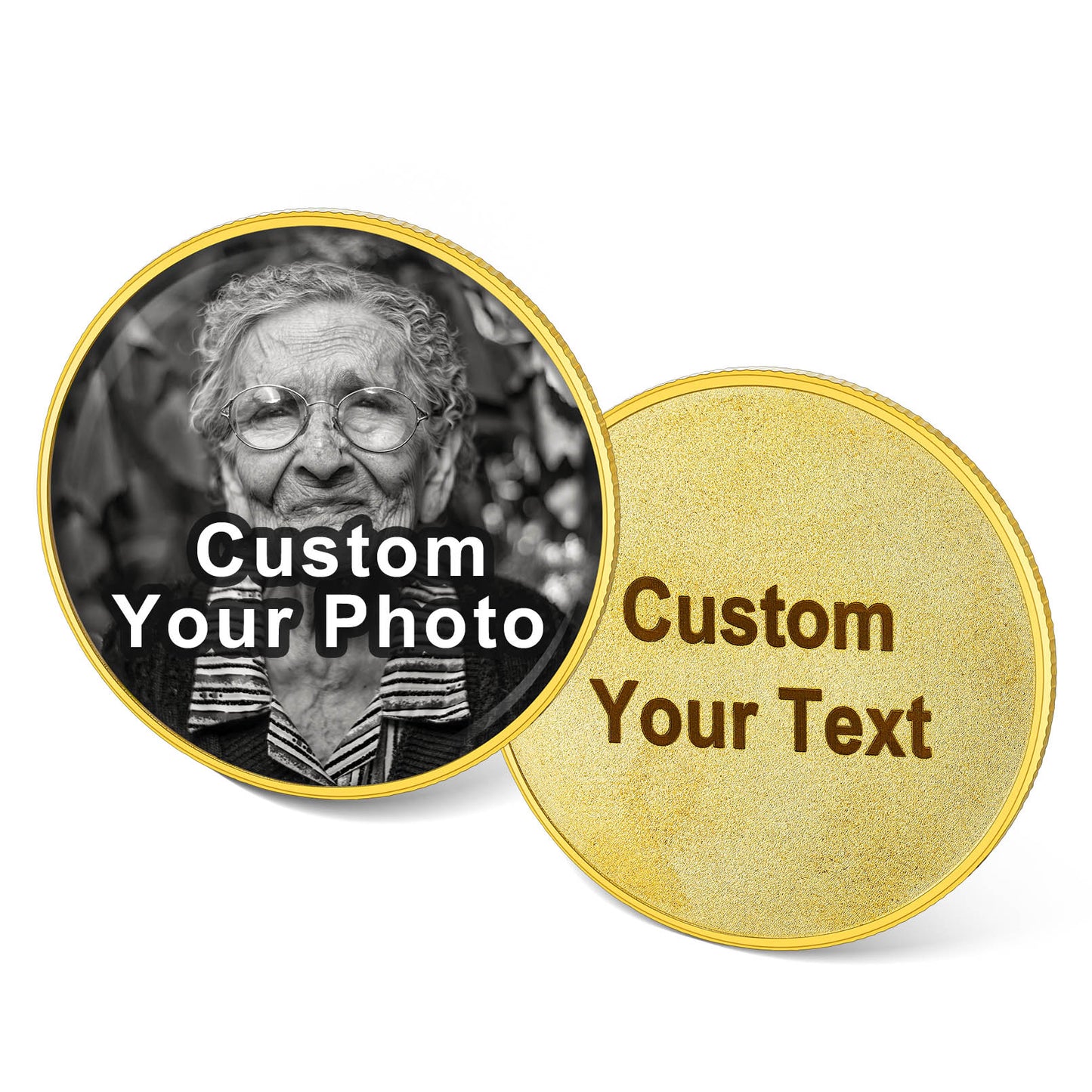 Personalized Photo Pocket Coin Memorial Pocket Token