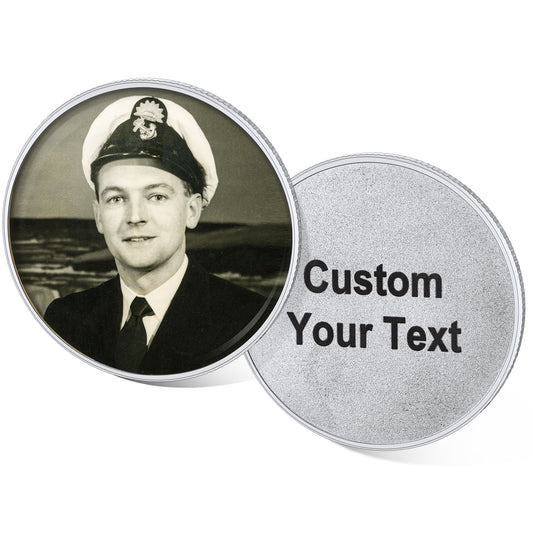 Personalized Photo Pocket Coin Memorial Pocket Tokenimg