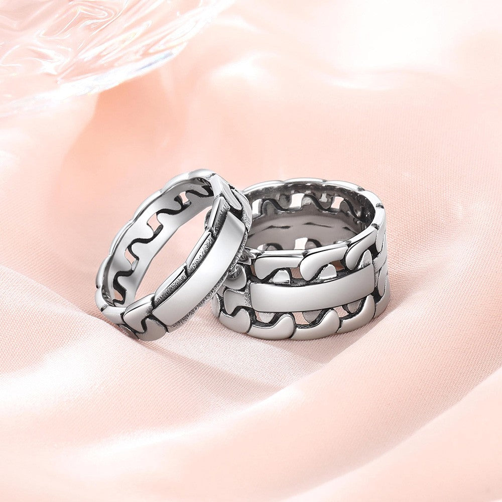 Personalized Engraving Cuban Ring