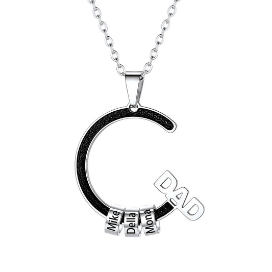 Personalized Name Beads Dad Necklace BSP210071img
