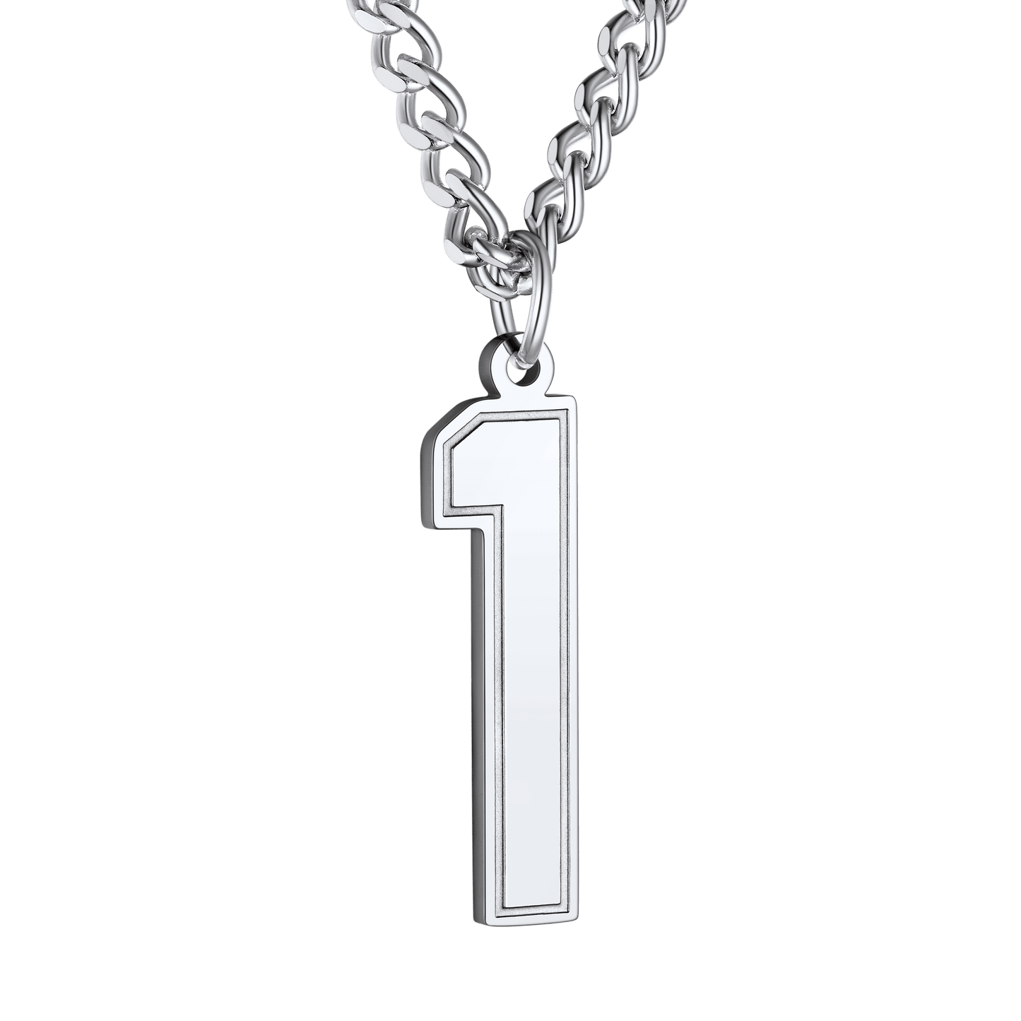 Personalized Sports Jersey Number Chain Necklace Fans Pendant