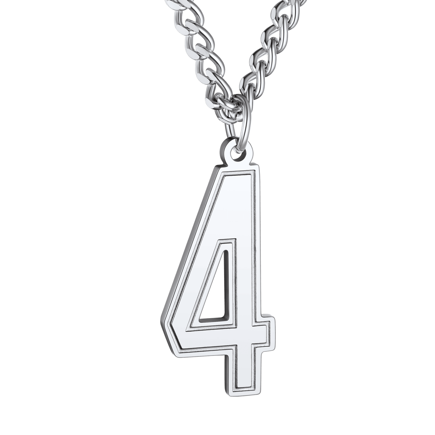 Personalized Sports Jersey Number Chain Necklace Fans Pendant