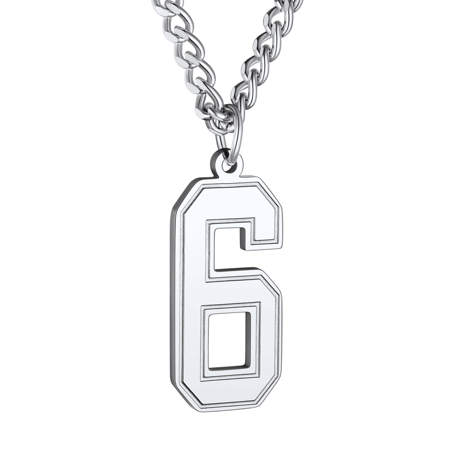 Personalized Sports Jersey Number Chain Necklace Fans Pendant