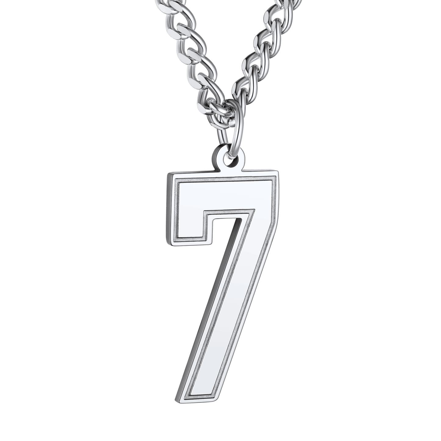 Personalized Sports Jersey Number Chain Necklace Fans Pendant