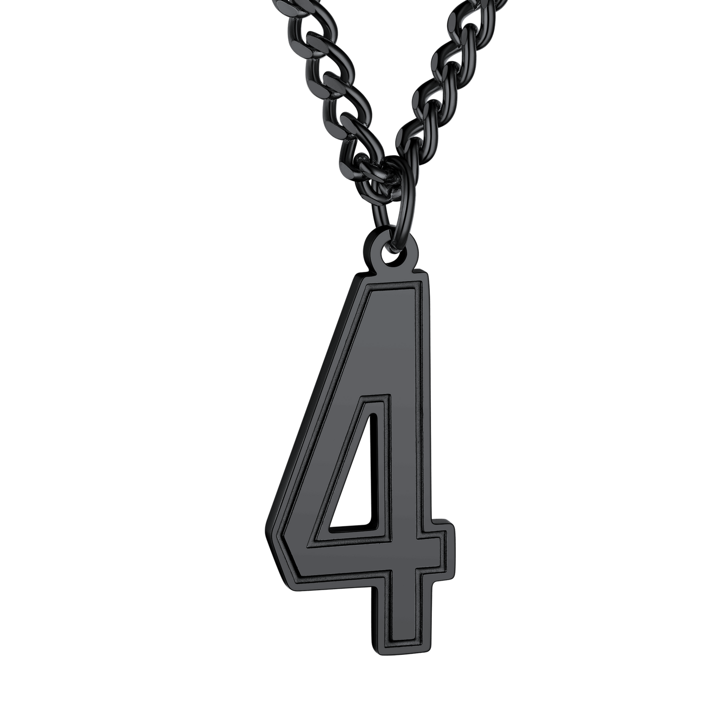 Personalized Sports Jersey Number Chain Necklace Fans Pendant