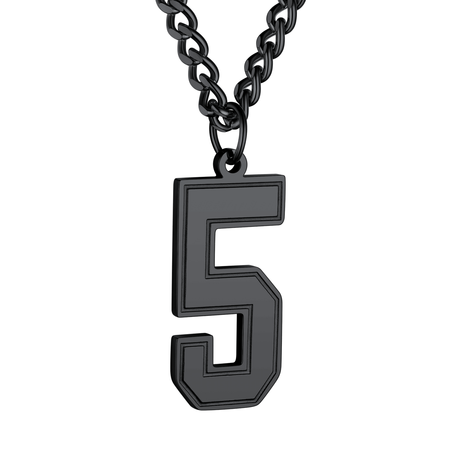 Personalized Sports Jersey Number Chain Necklace Fans Pendant
