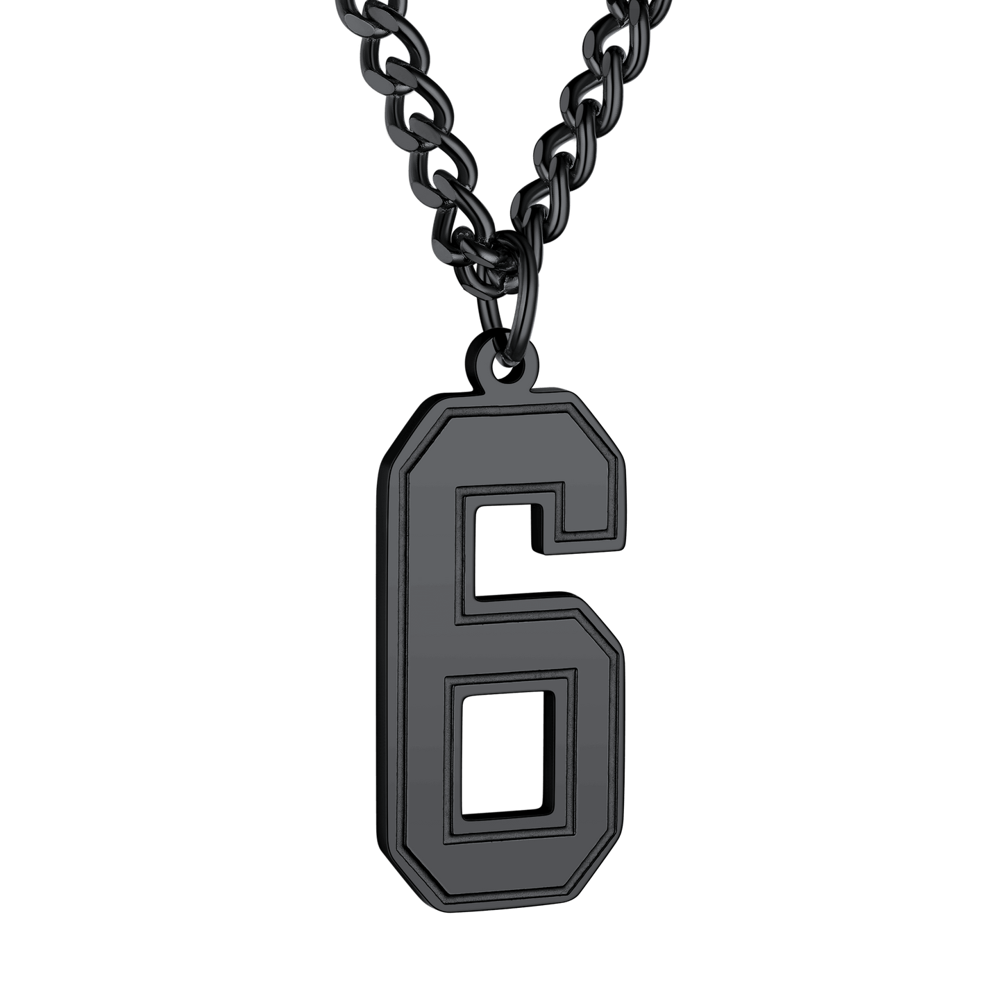 Personalized Sports Jersey Number Chain Necklace Fans Pendant