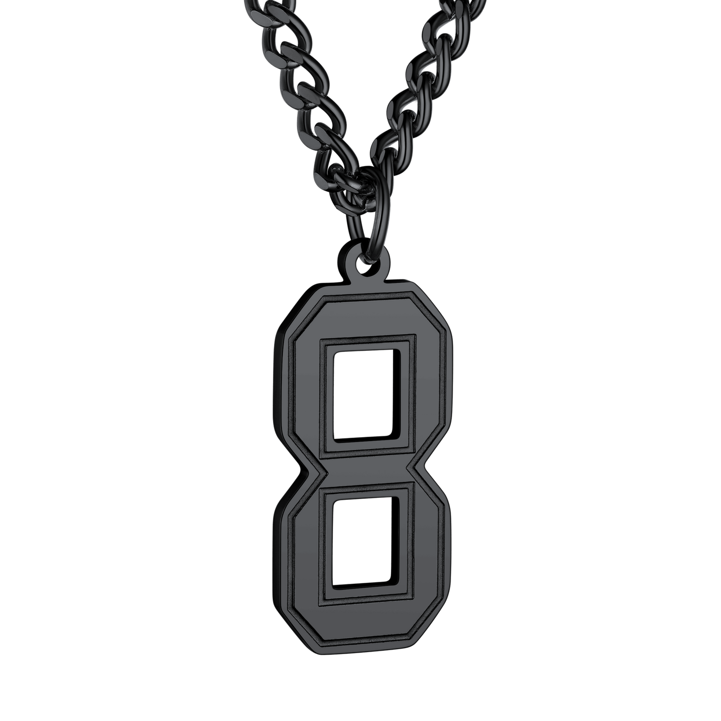 Personalized Sports Jersey Number Chain Necklace Fans Pendant