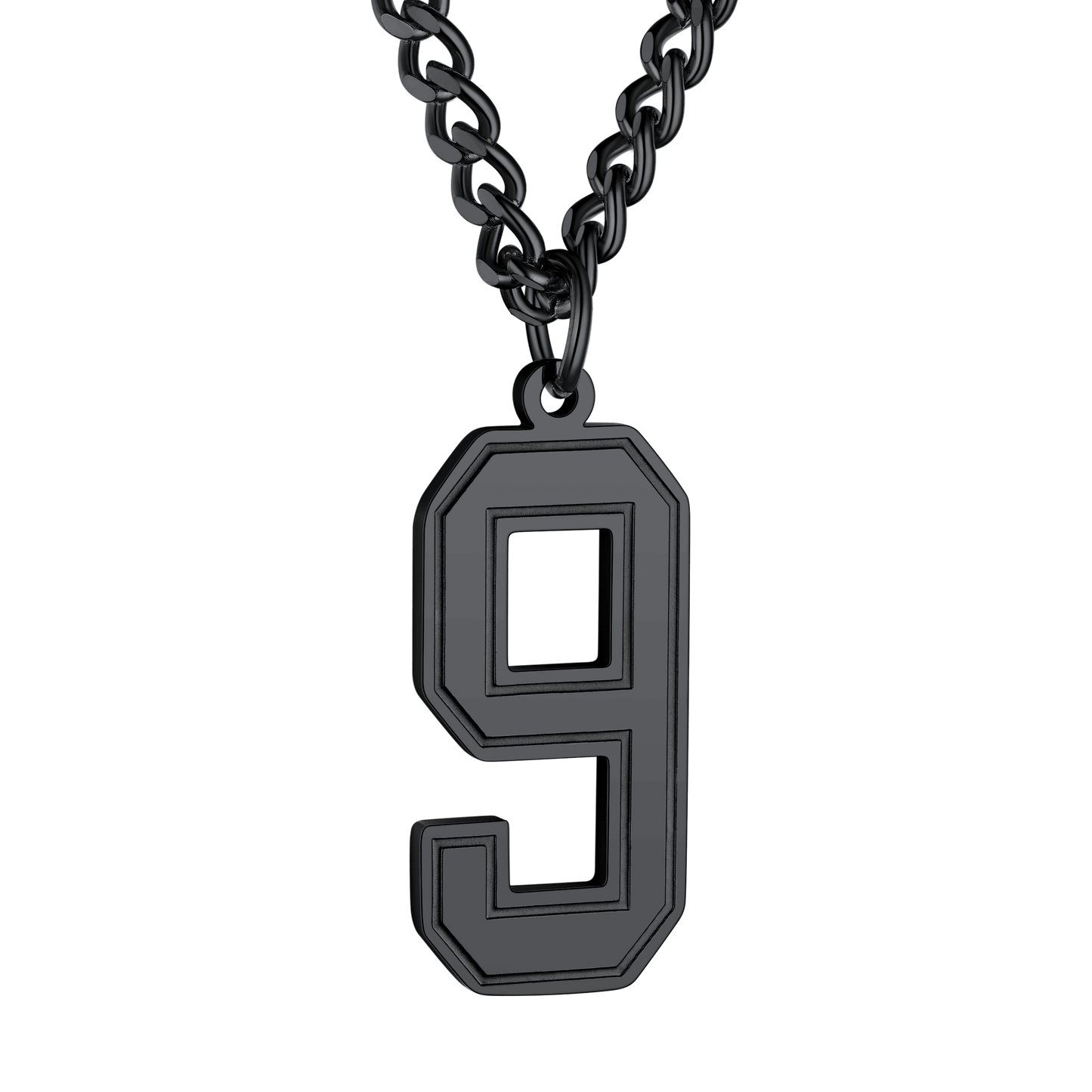 Personalized Sports Jersey Number Chain Necklace Fans Pendant