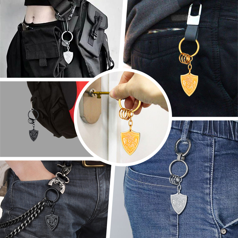 Saint Michael keychain, everyday carry protection for men and women
