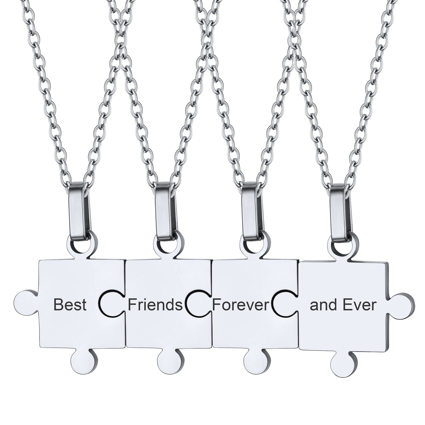 Best Friends Forever Puzzle Necklace Set for Friends
