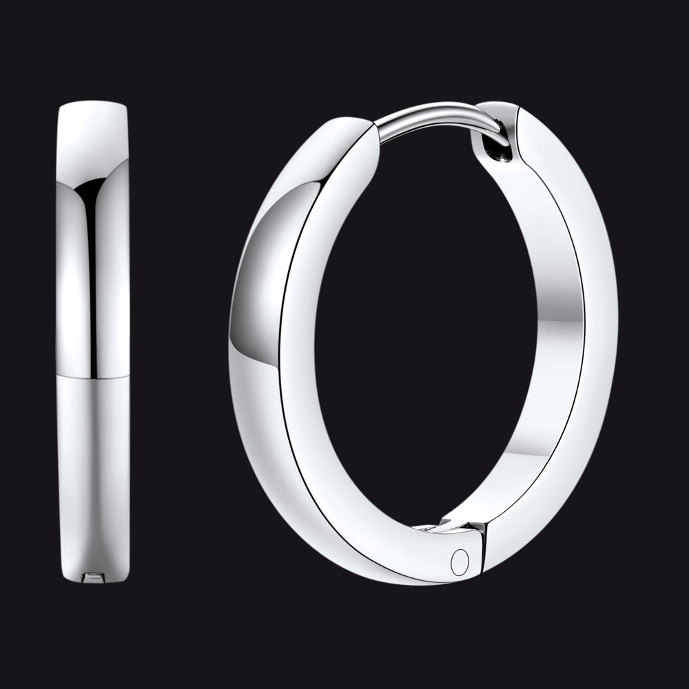 16mm Steel Maximum Impact Hoop Earrings