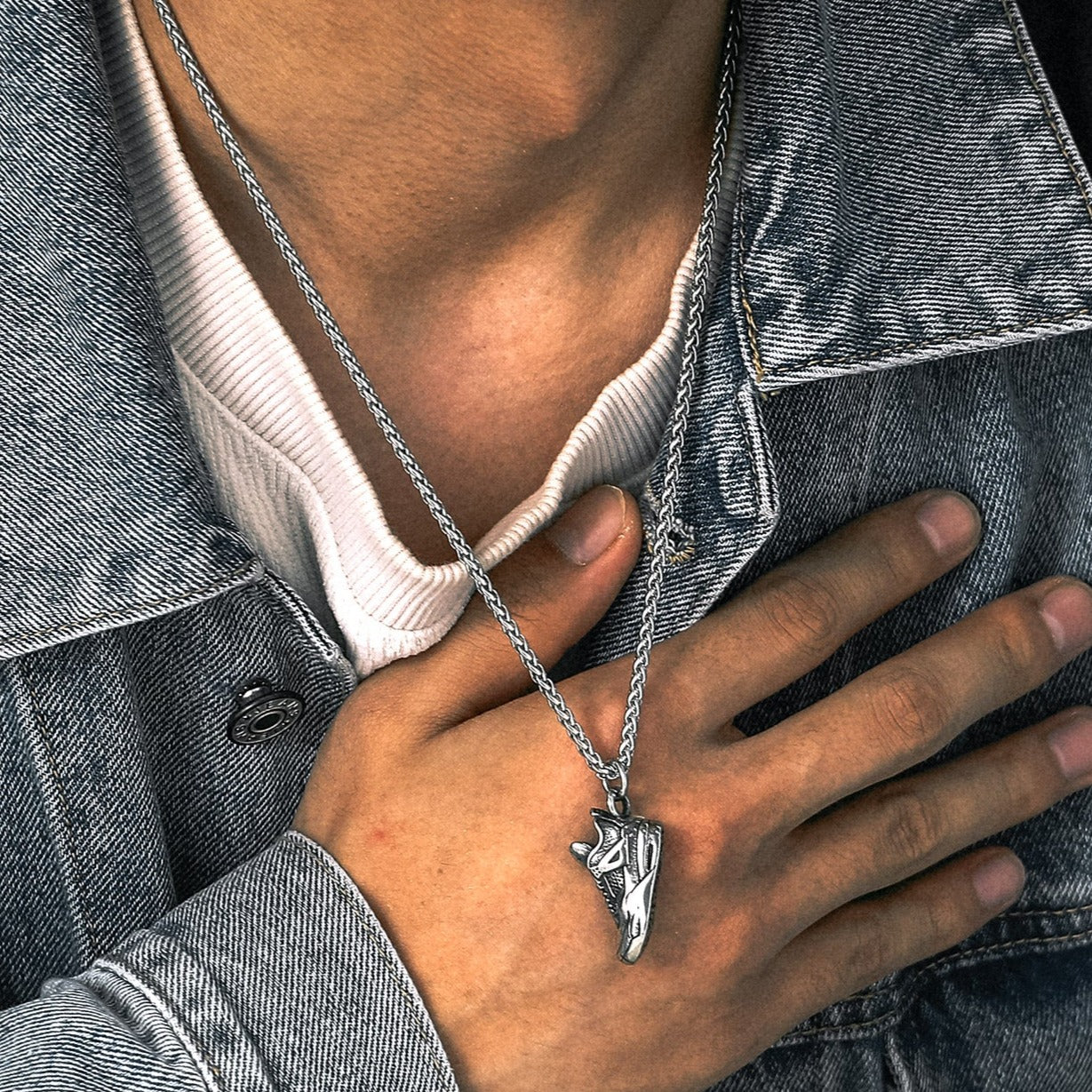 Sport Running Shoe Necklace Sneaker Pendant for Men Women FaithHeart