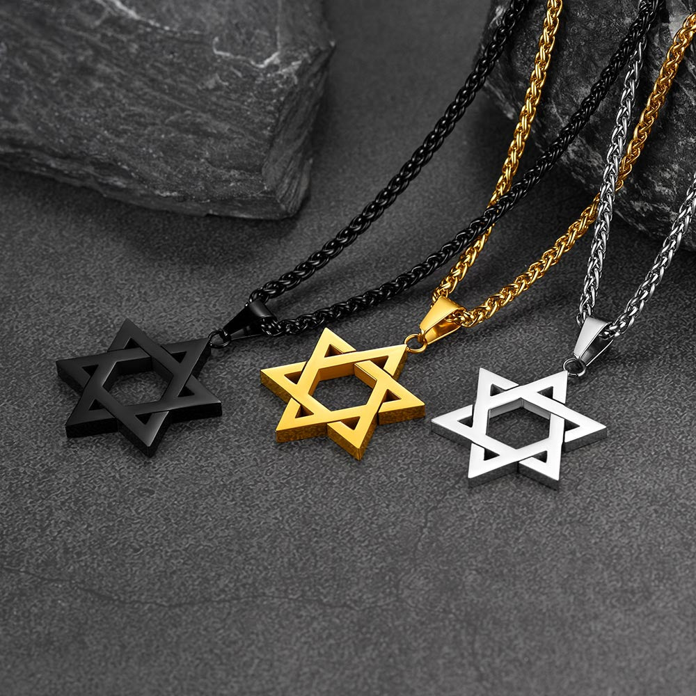 FaithHeart Star of David Necklace Jewish Star Pendant FaithHeart