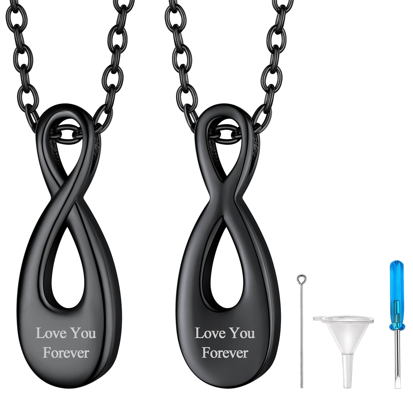 Customized Infinity Urn Necklace Cremation Jewelry for Ashes