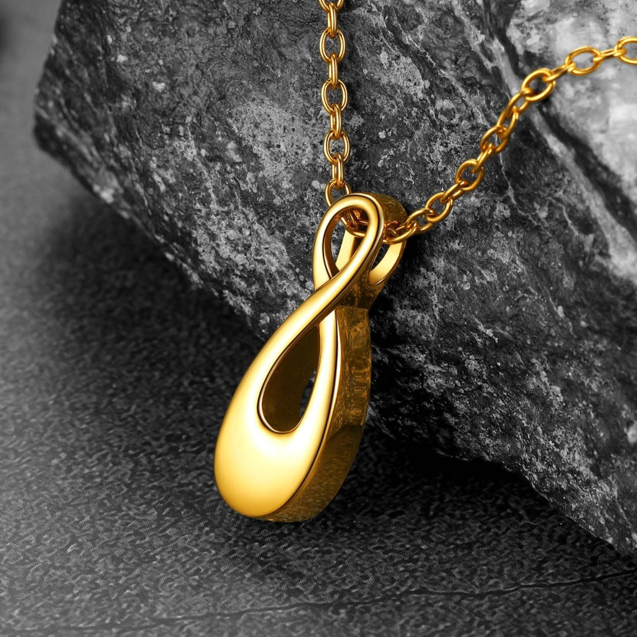 Customized Infinity Urn Necklace Cremation Jewelry for Ashes FaithHeart Jewelry