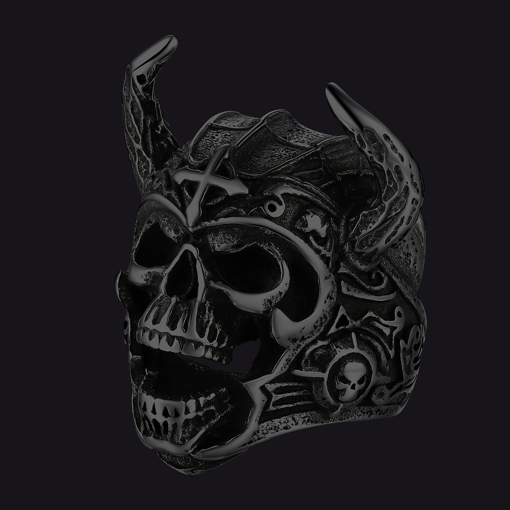 Punk Masculine Biker Skull Halloween Rings for Men