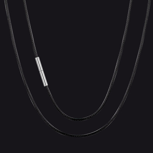 2mm Wide Wax Rope Braided Necklaces Chain for DIY Pendantimg