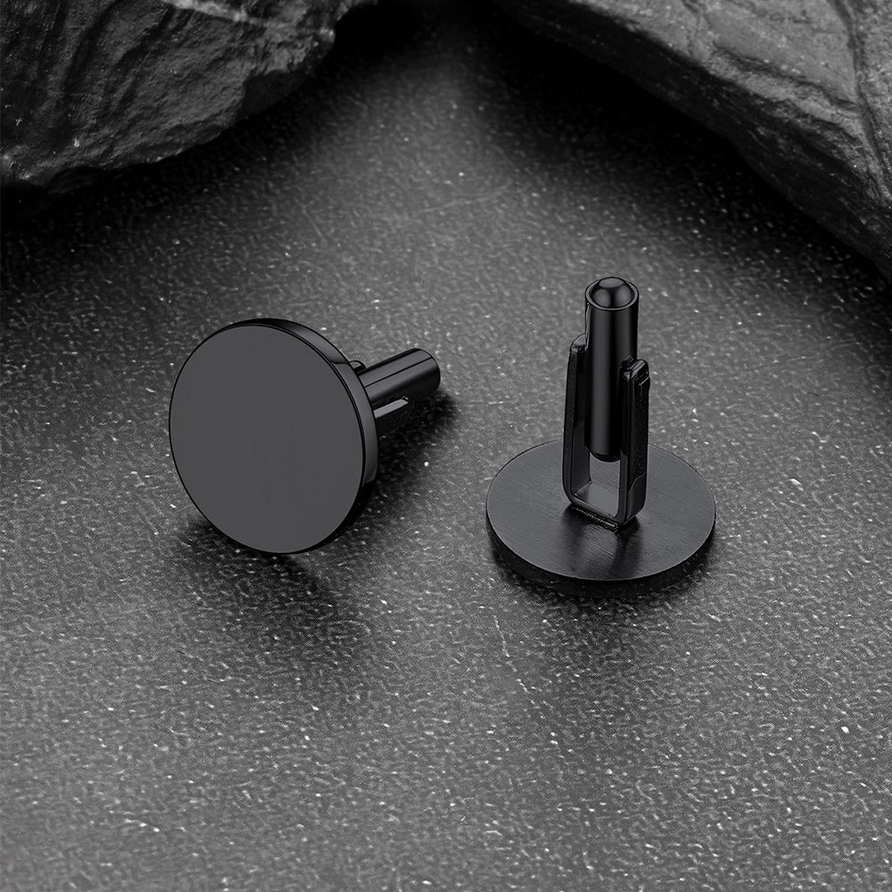 Round Cufflinks with Custom Text