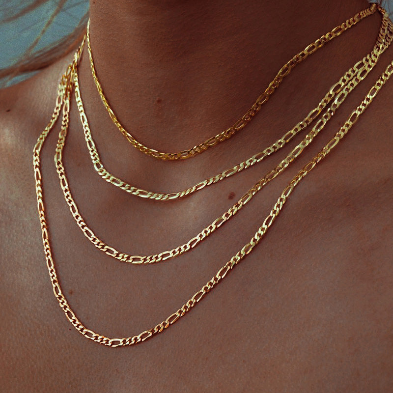Figaro Link Chain Necklace for Women