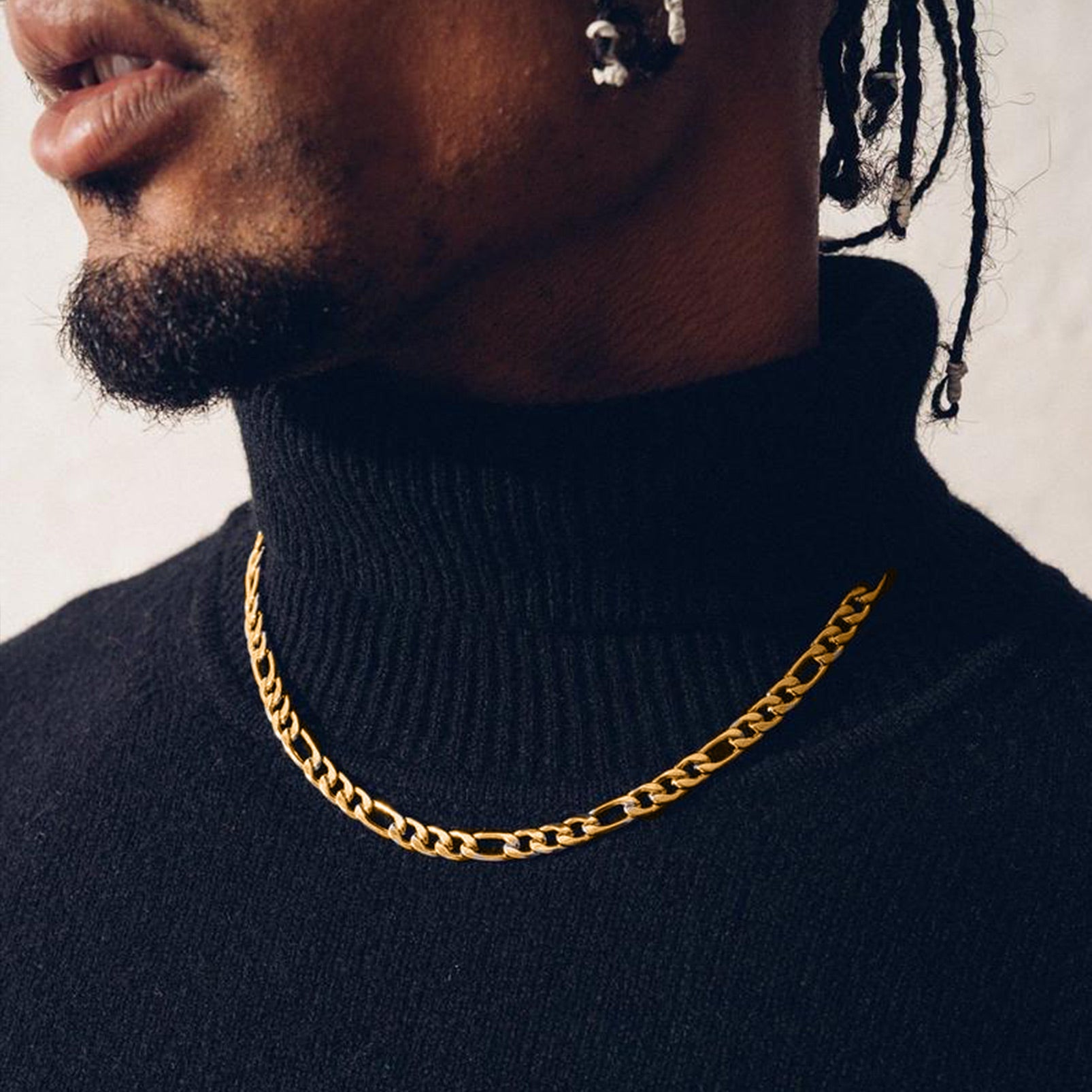 Figaro Link Chain Necklace for Men