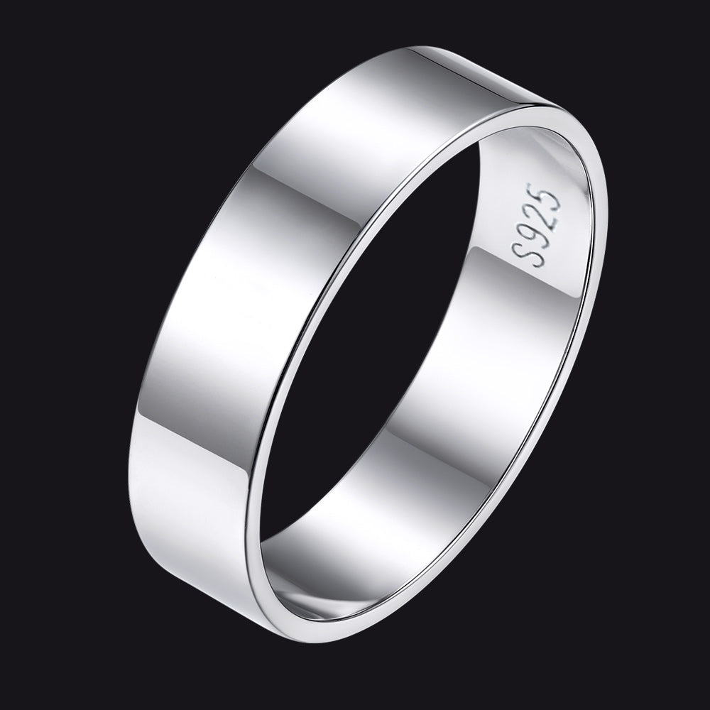 925 Sterling Silver Band Ring, S925 marking