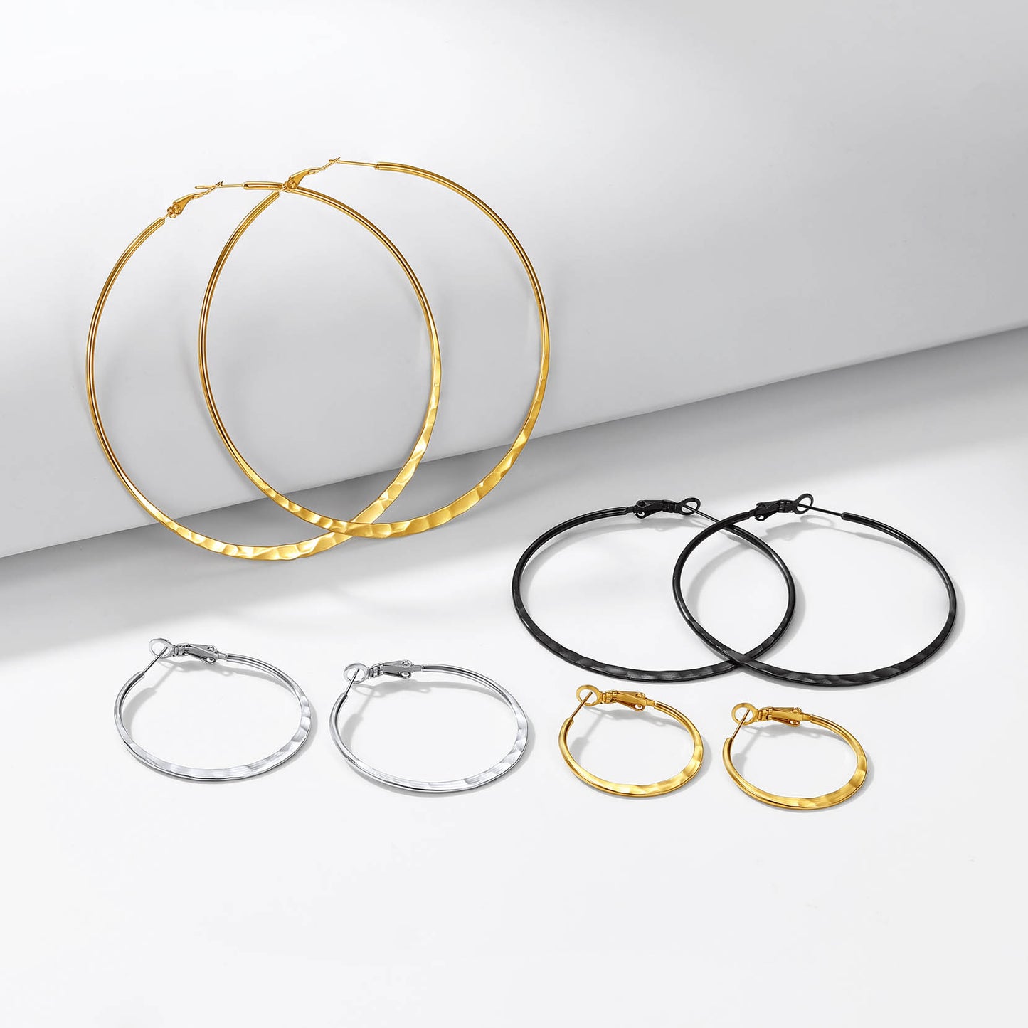 Simple Hoop Earrings for Women 30/40/60/80 MM