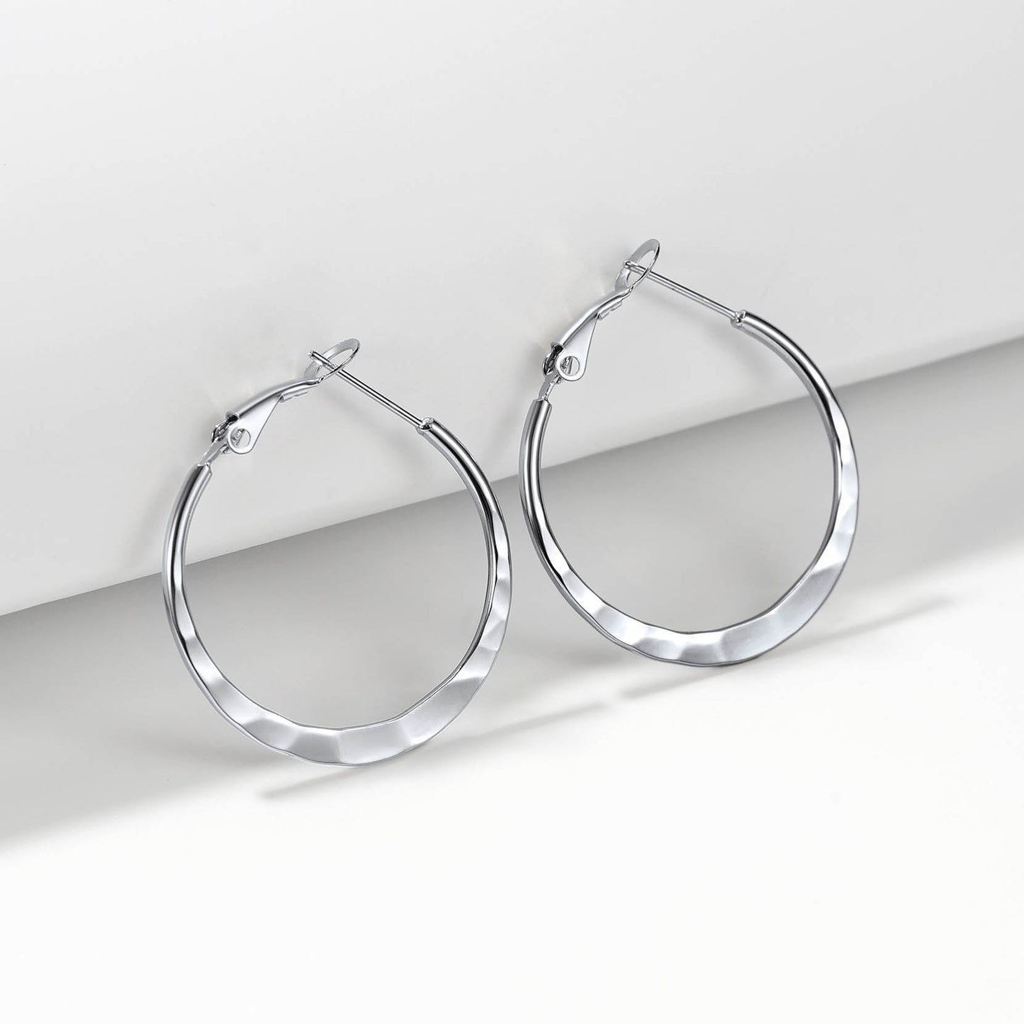 Simple Hoop Earrings for Women 30/40/60/80 MM