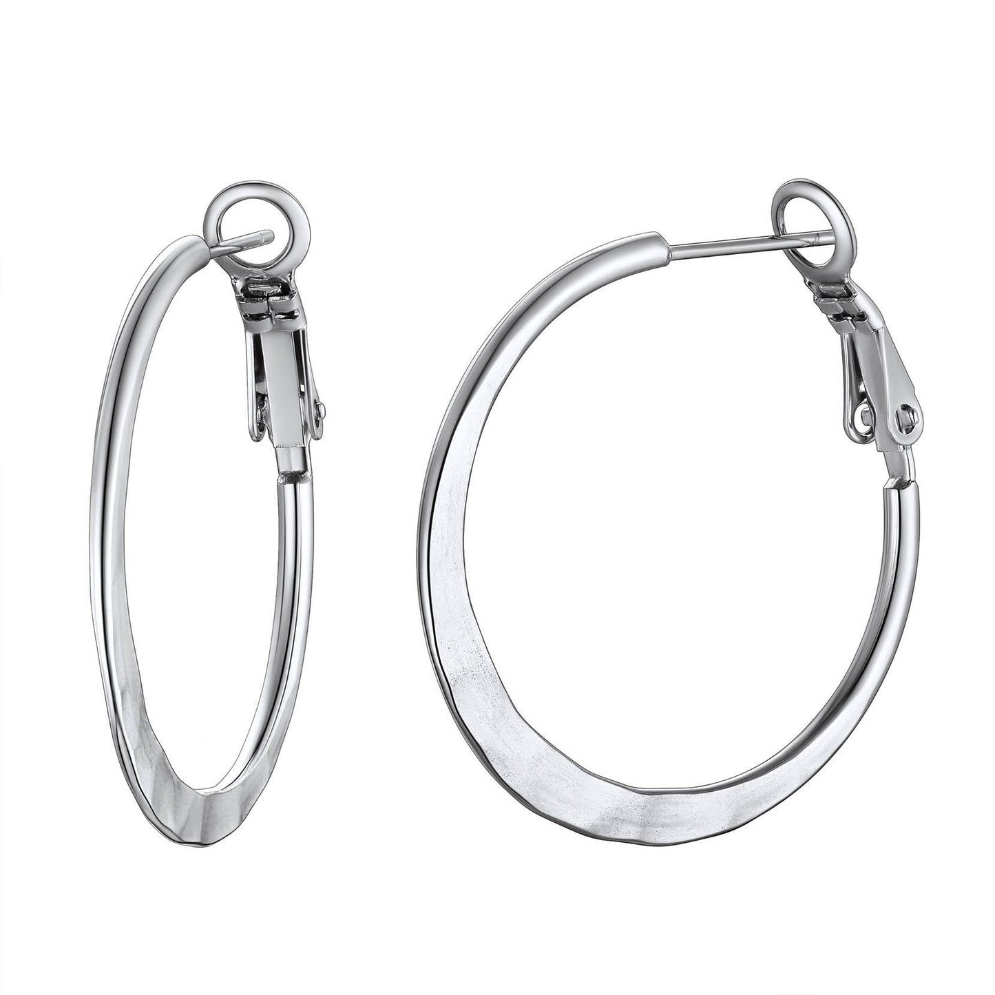 Simple Hoop Earrings for Women 30/40/60/80 MM