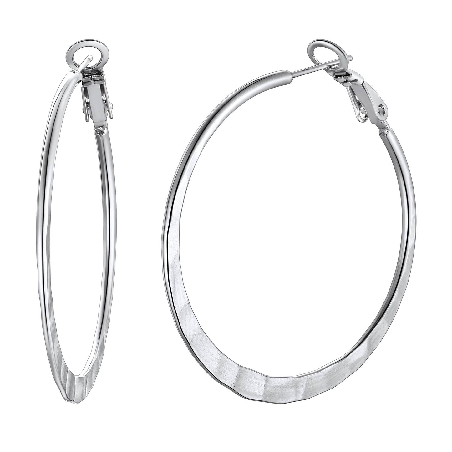 Simple Hoop Earrings for Women 30/40/60/80 MM