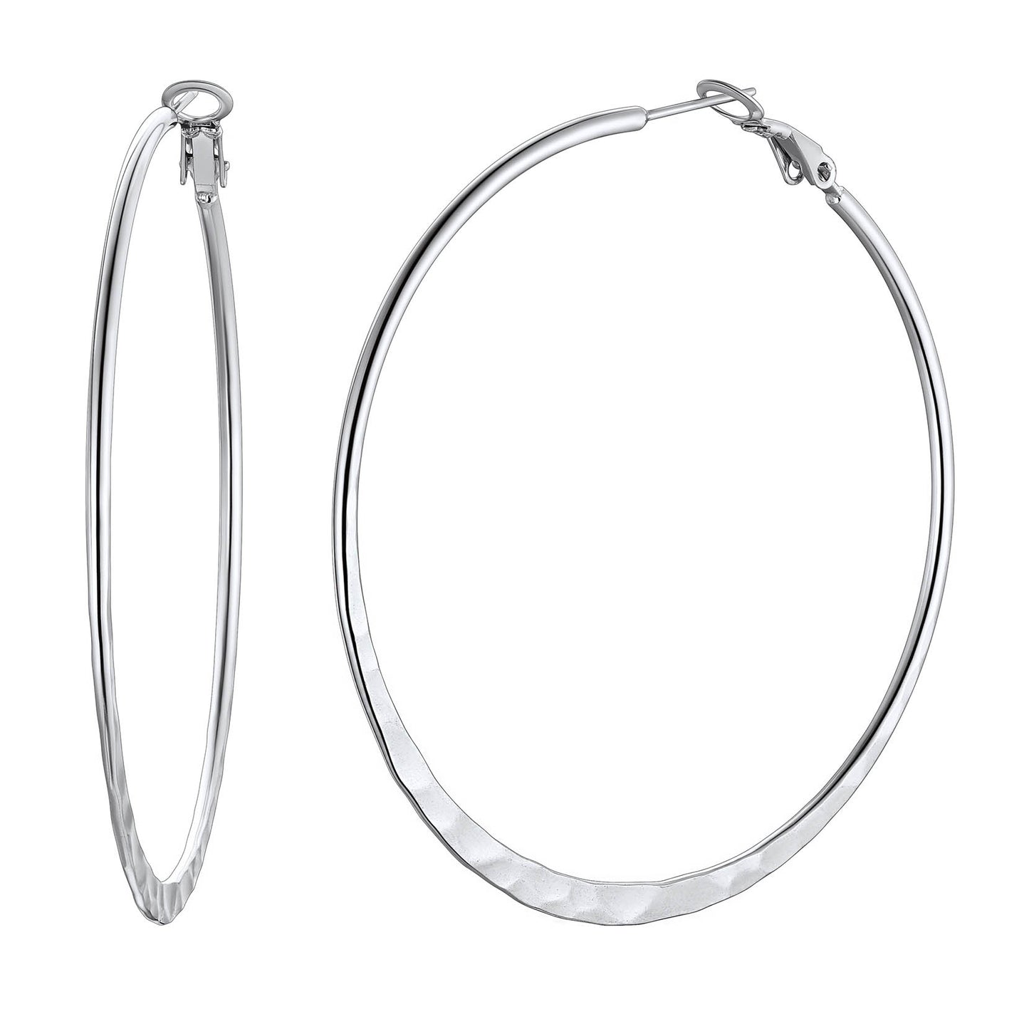 Simple Hoop Earrings for Women 30/40/60/80 MM