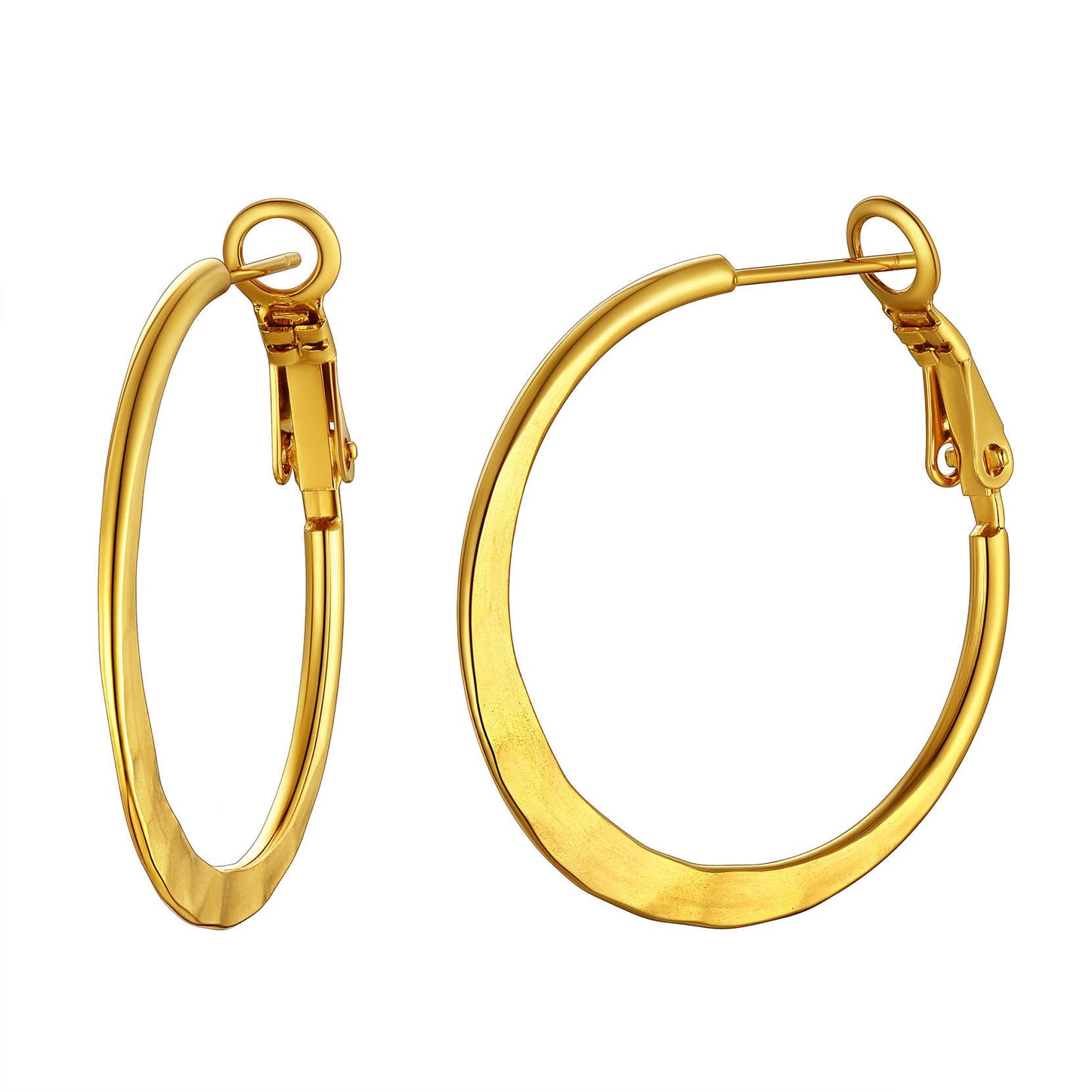 Simple Hoop Earrings for Women 30/40/60/80 MM