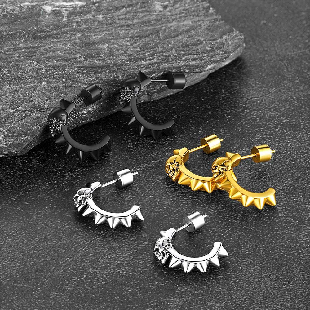 Skull Drop Earrings