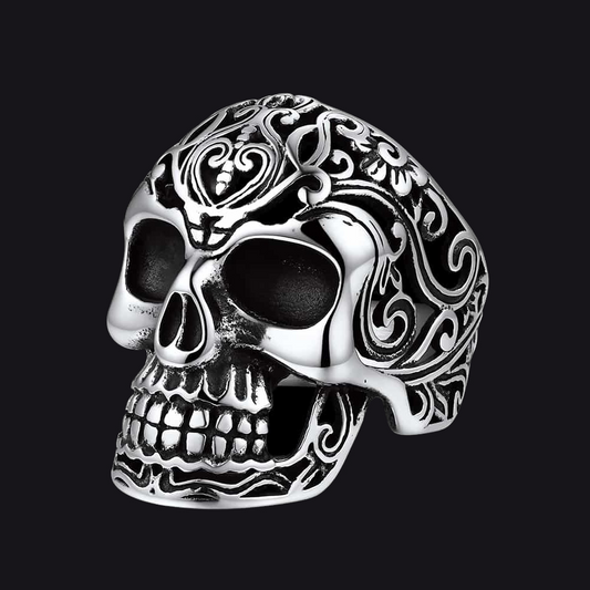 Punk Skull Hollow Sugar Ring for Menimg
