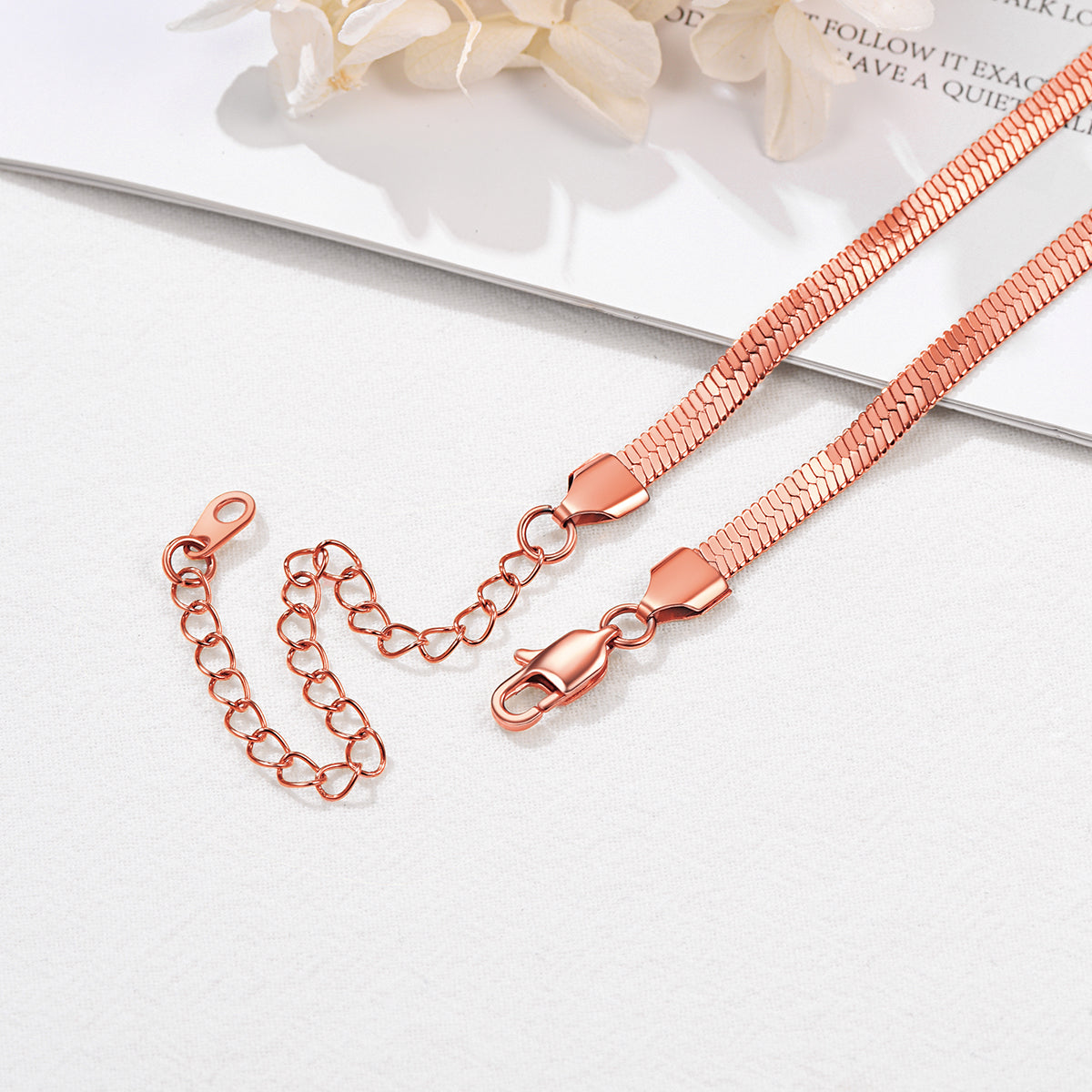 Flat Chain Link Choker Necklace For Men Women, 3mm/5mm Width FaithHeart Jewelry