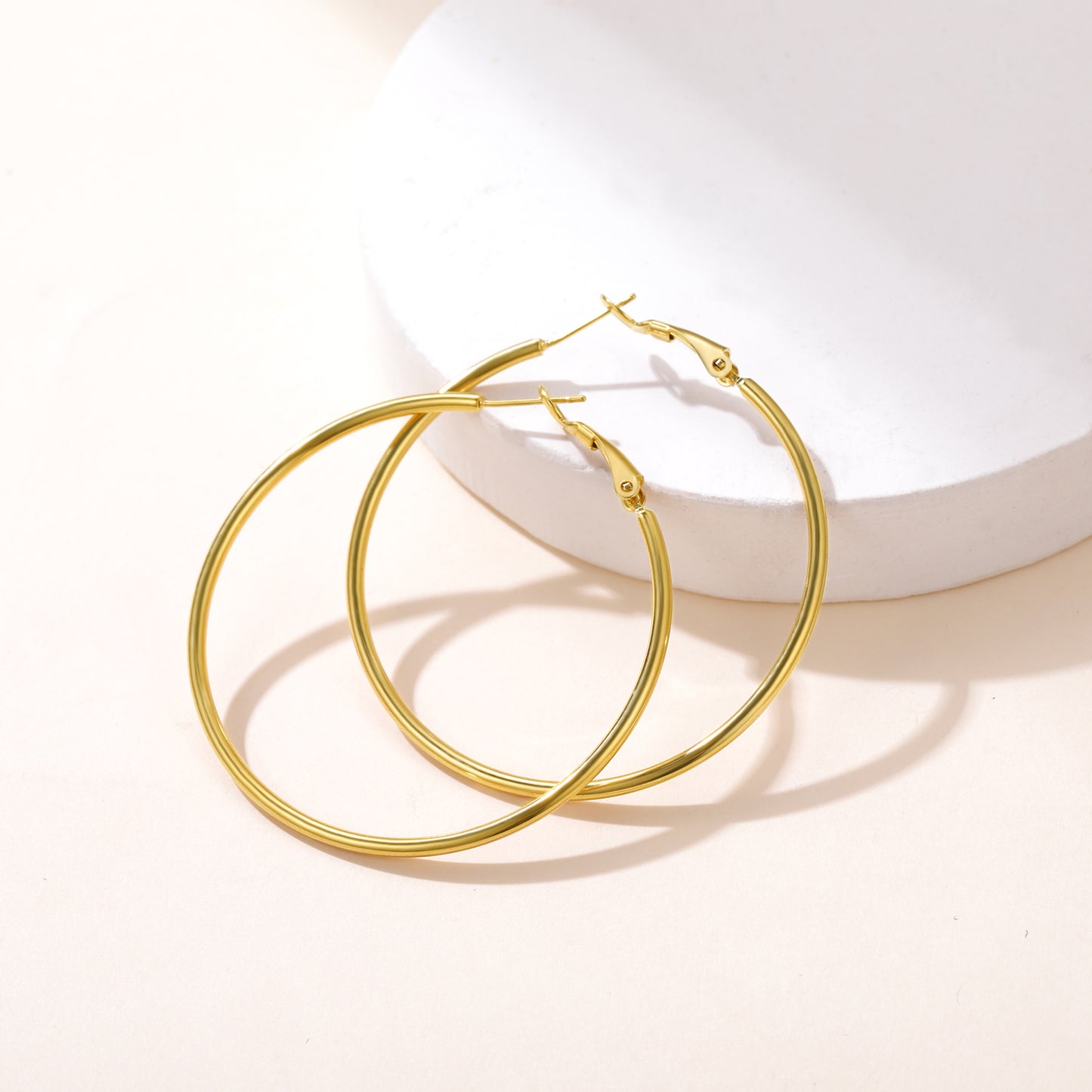 Stainless Steel Hoop Earrings for Women 30/50/80/100 MM