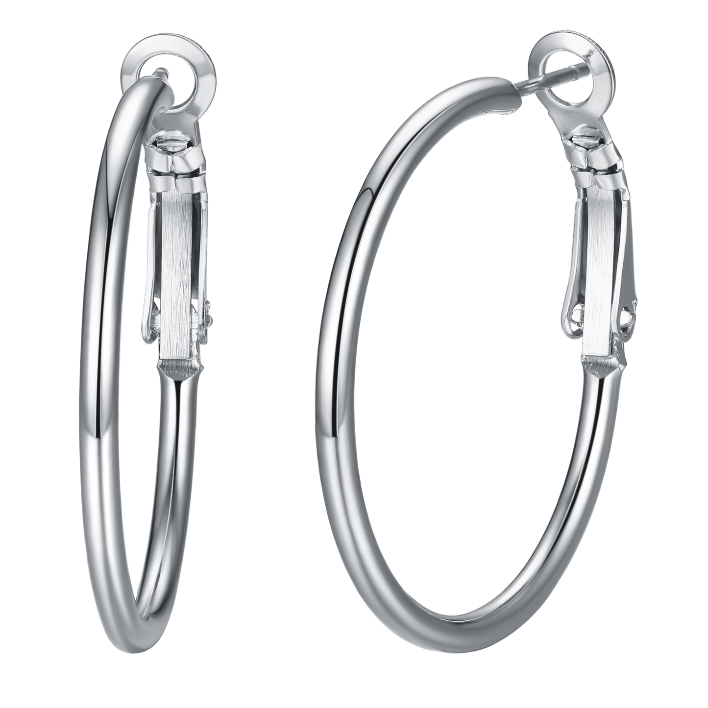 Stainless Steel Hoop Earrings for Women 30/50/80/100 MM