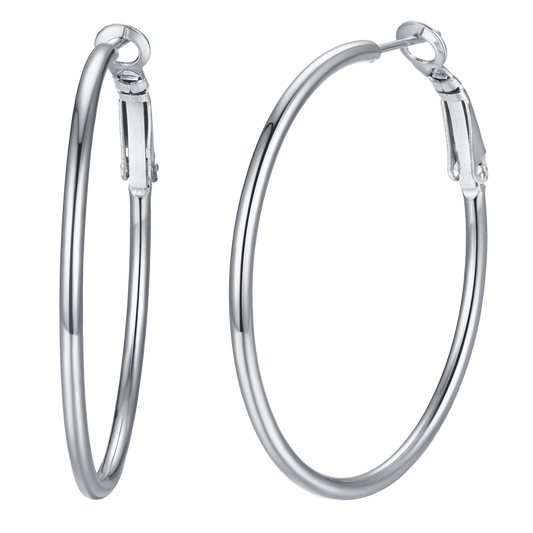 Stainless Steel Hoop Earrings for Women 30/50/80/100 MMimg