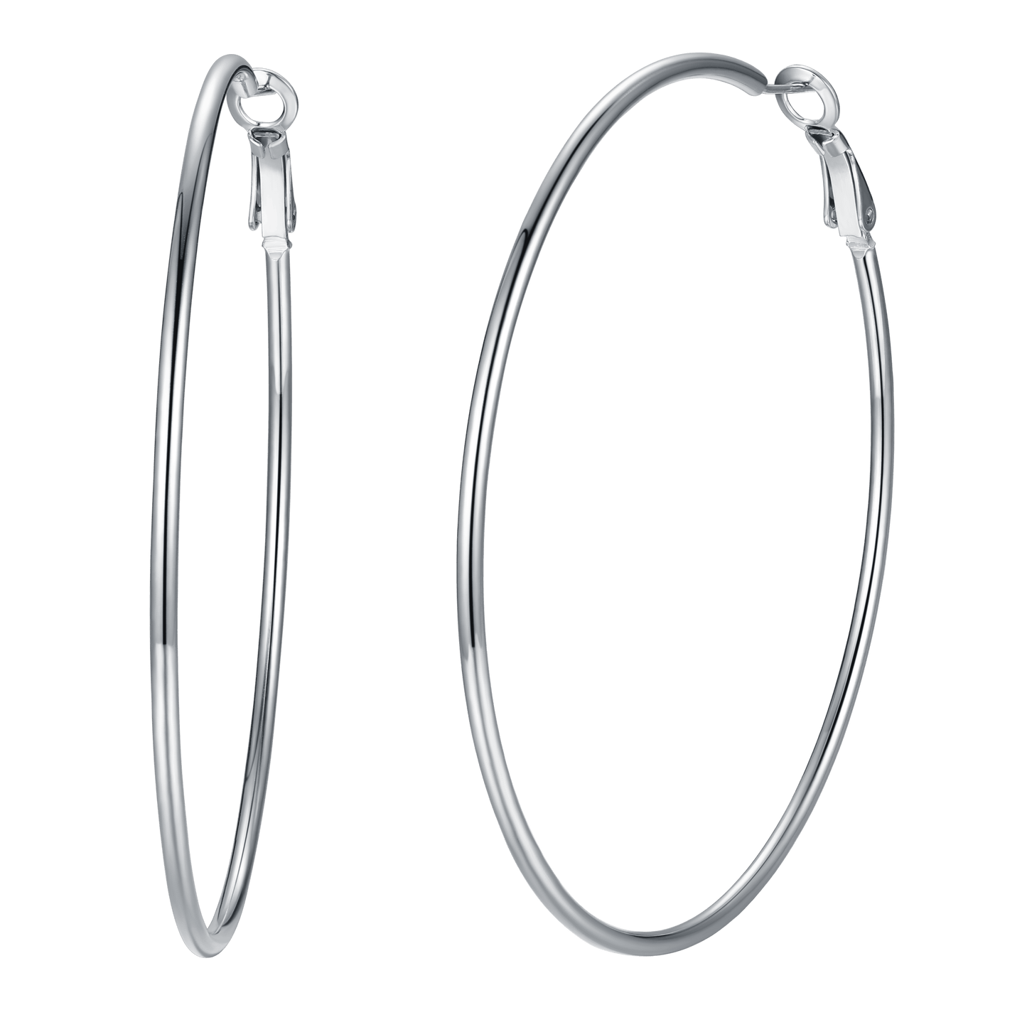 Stainless Steel Hoop Earrings for Women 30/50/80/100 MM