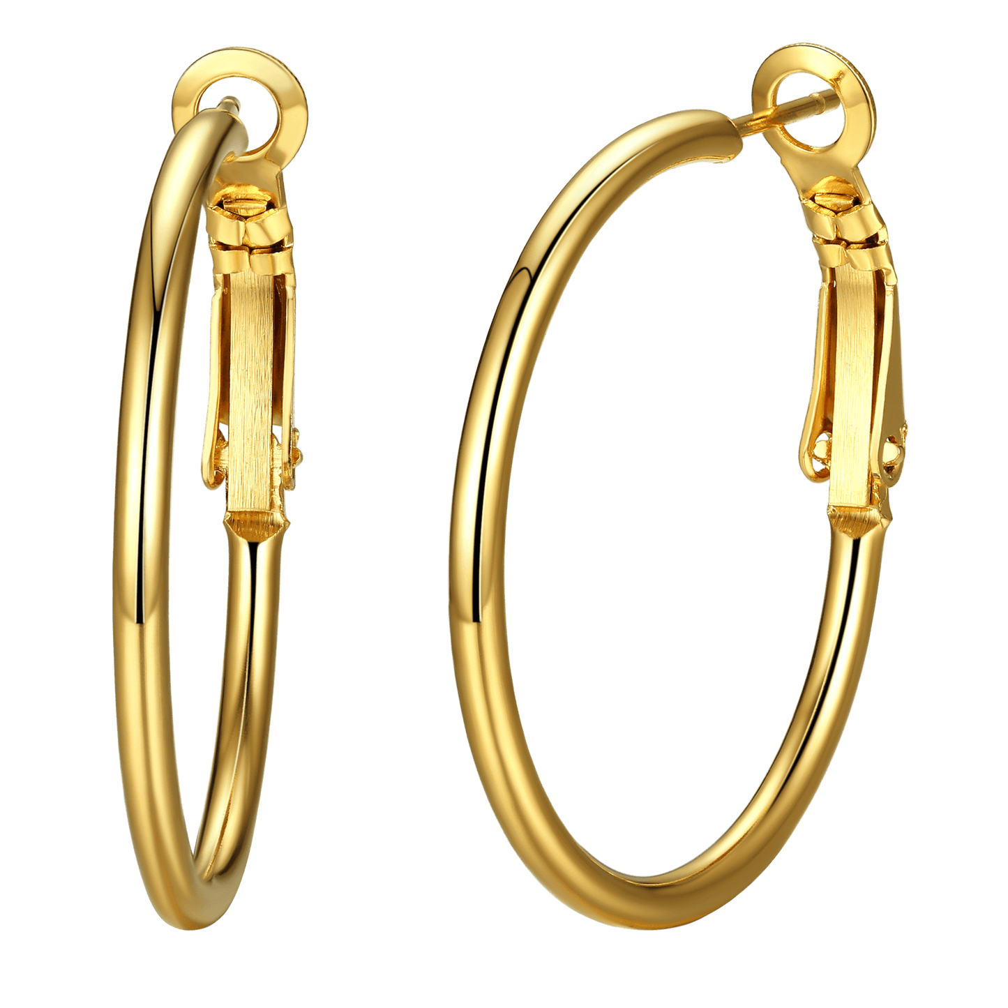 Stainless Steel Hoop Earrings for Women 30/50/80/100 MM