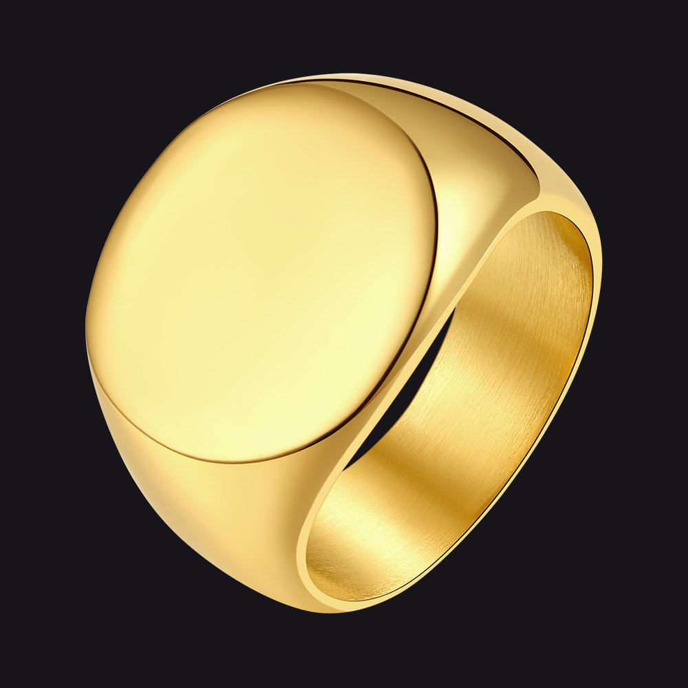 Personalized Statement Signet Ring Gifts for Men