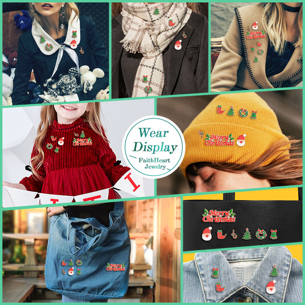 Holiday Pin Set Thematic Gift Box Packaging