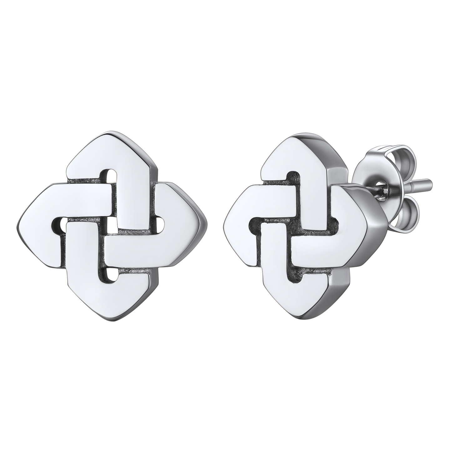 Stainless Steel Celtic Stud Earrings for Men