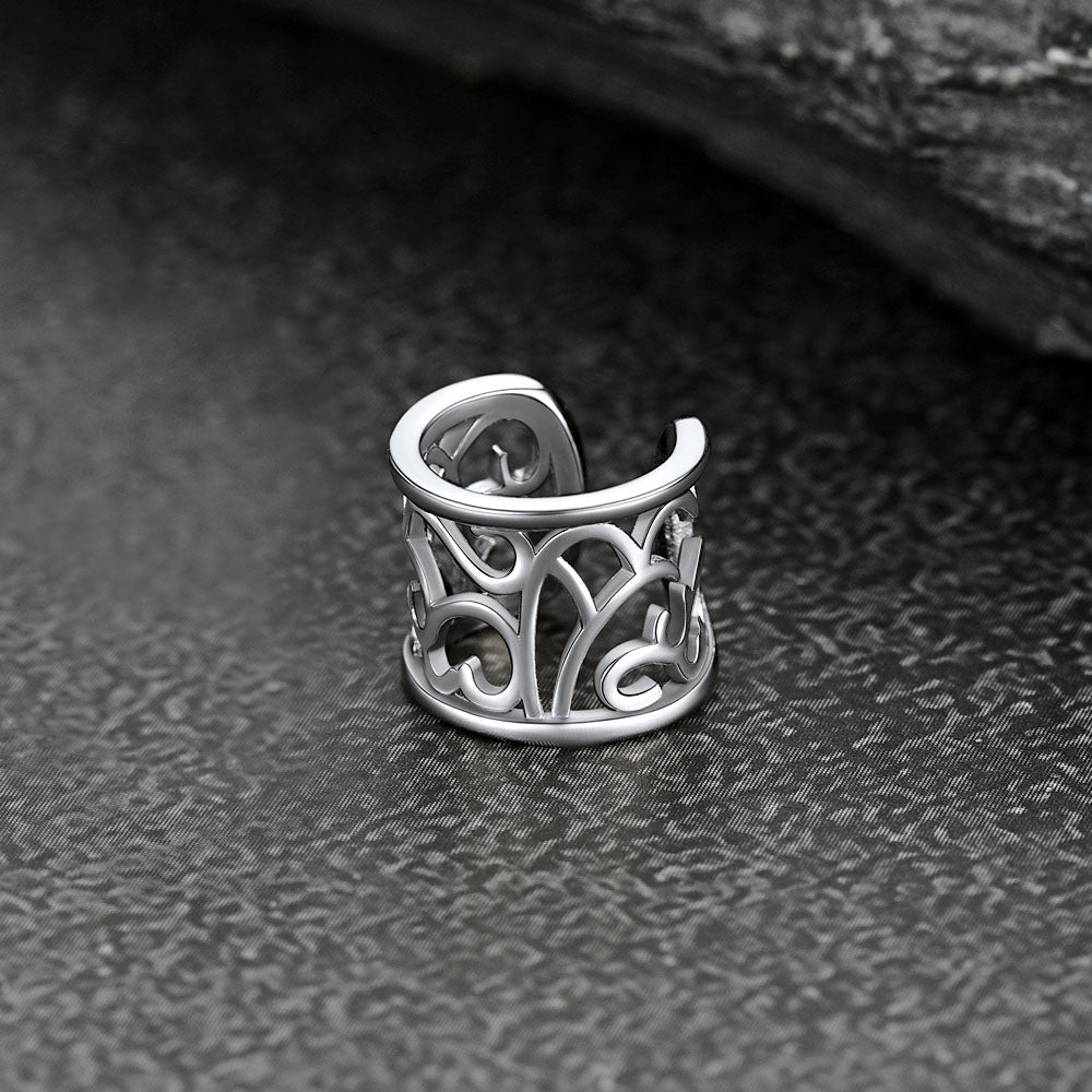 FaithHeart Celtic Knot 925 Sterling Silver Cartilage Ear Cuff 1 Pcs FaithHeart