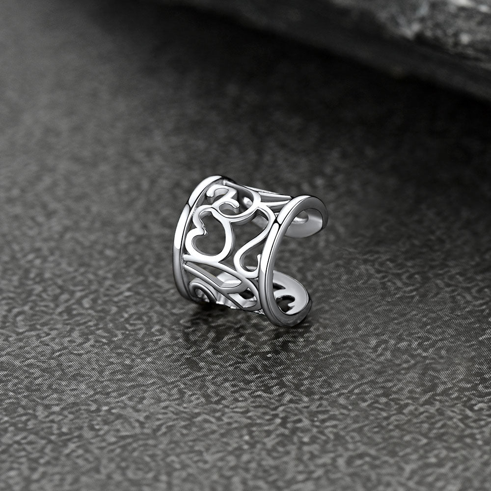 FaithHeart Celtic Knot 925 Sterling Silver Cartilage Ear Cuff 1 Pcs FaithHeart