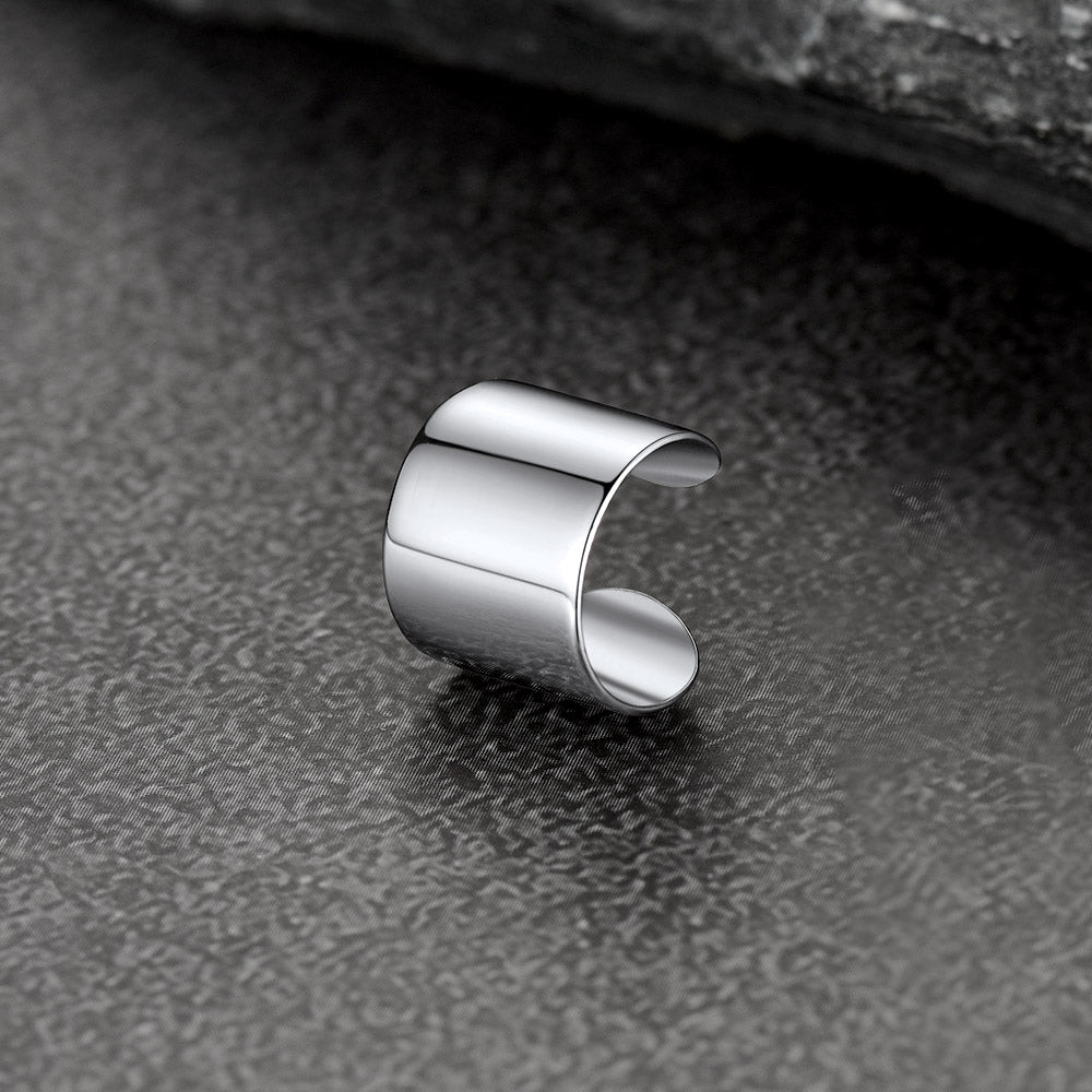 FaithHeart 925 Sterling Silver Cartilage Ear Cuff Earrings 1 Pcs FaithHeart