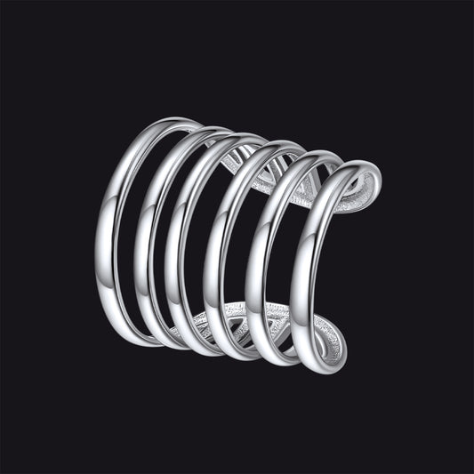 FaithHeart 925 Sterling Silver Ear Cuff Cartilage Clip-on Wrap Hoop Earrings 1 Pcs FaithHeartimg
