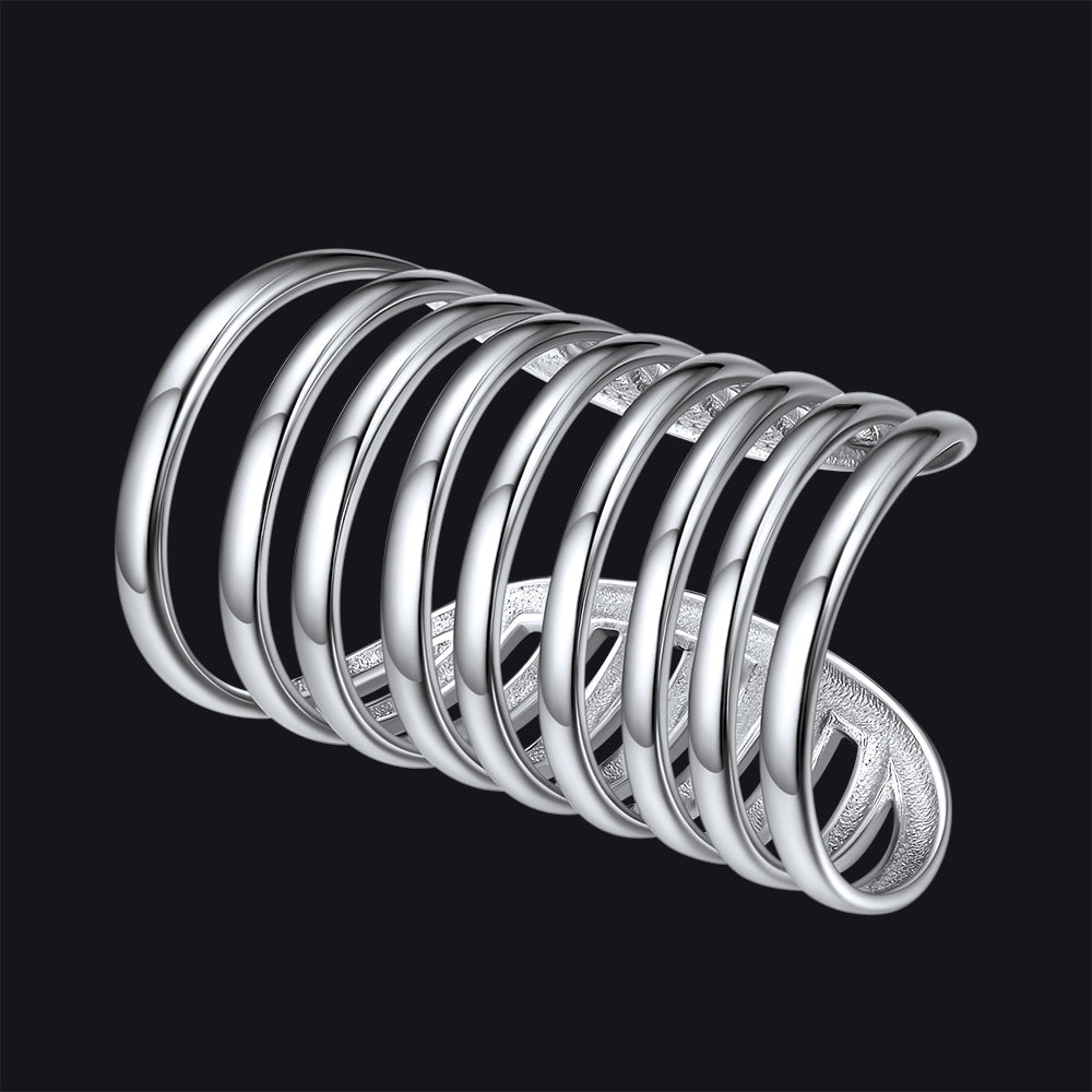 FaithHeart 925 Sterling Silver Ear Cuff Cartilage Helix Wrap Hoop Earrings 1 Pcs FaithHeart