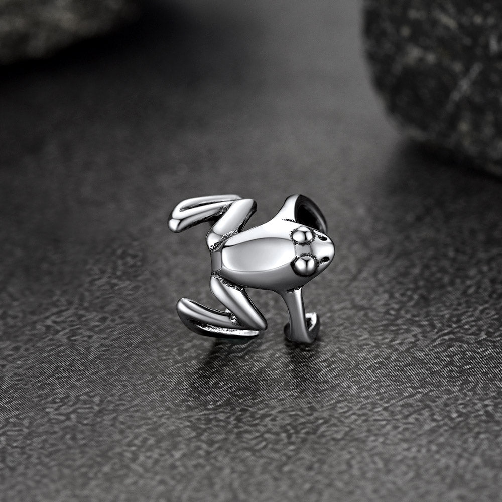 FaithHeart 925 Sterling Silver Frog Ear Cuff Cartilage Earrings 1 Pcs FaithHeart