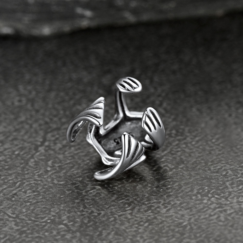 FaithHeart 925 Sterling Silver Frog Ear Cuff Cartilage Earrings 1 Pcs FaithHeart